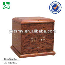 pequeñas urnas de madera sólidas JS-URN026